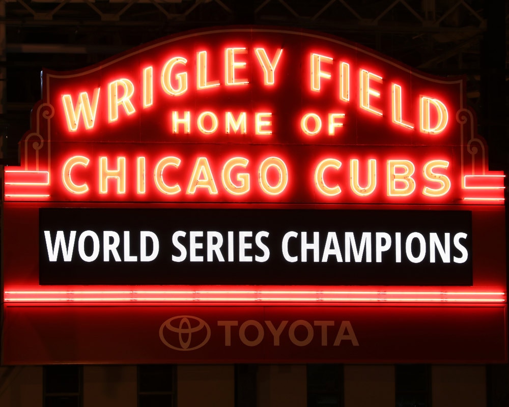 Chicago Cubs World Series Champions, Wrigley Field photo print, sports art photography, baseball gifts, large canvas or paper 5x7 to 40x60"