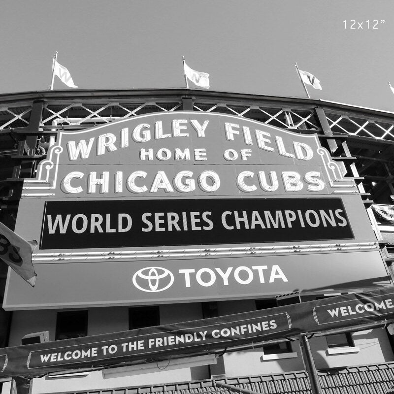 Chicago photo print, Wrigley Field wall art, 2016 Cubs World Series Champions, Chicago Cubs gift, framed art, poster, canvas, 5x7 to 32x48"