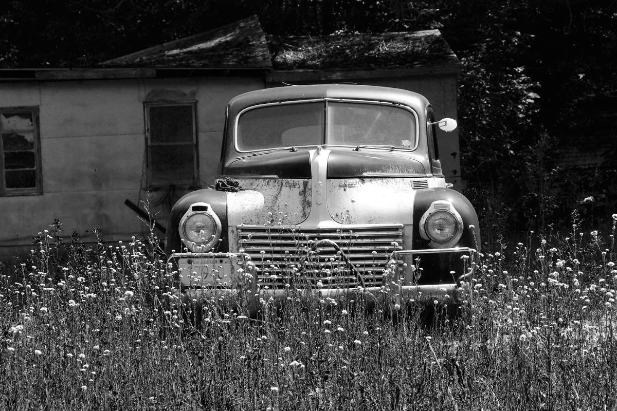 Old Chrysler, art photo print, classic car photography, black and white picture, large canvas, home wall decor 8x10 11x14 12x12 16x20 20x30