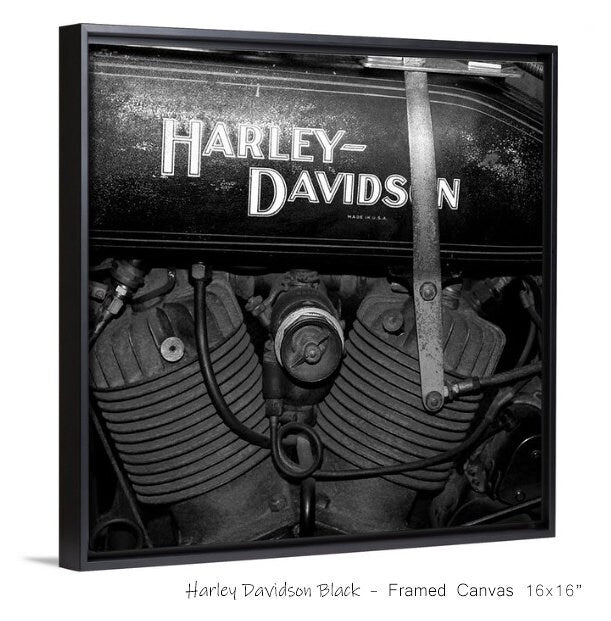 Harley Davidson art photo print, black and white picture, motorcycle gift, large paper or canvas photography wall decor, 5x7, 8x10 to 32x48"