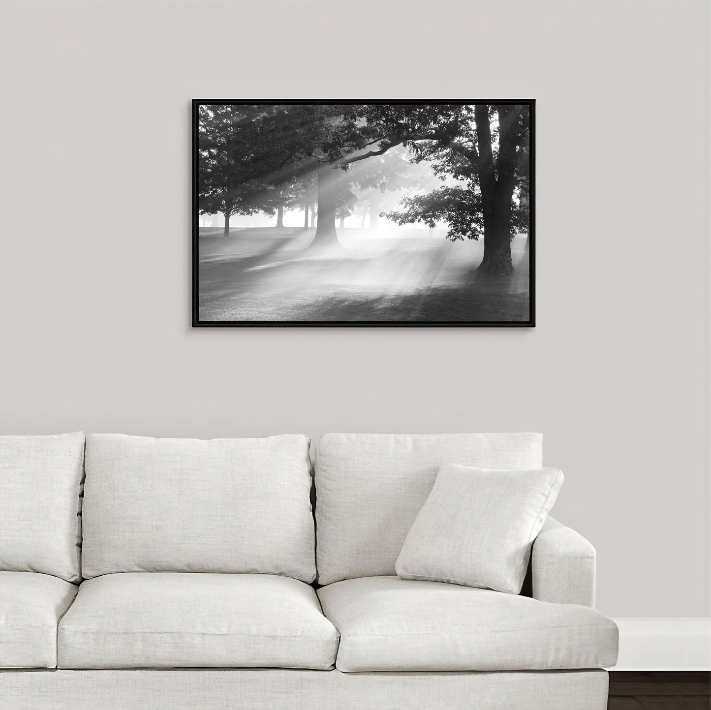Oak trees wall art, black and white photography print, oak tree art, picture of trees, large canvas art decor, 5x7 8x10 11x14 24x36 32x48"
