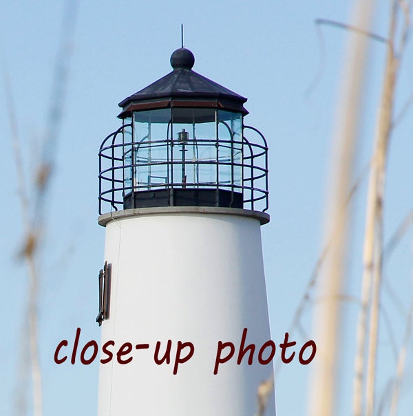 Lighthouse photography art photo print, Florida St. George Island picture, large paper or canvas wall decor 8x10 16x20 20x30 24x36 30x45