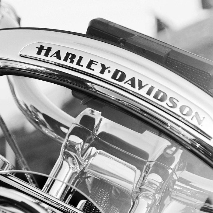 Harley Davidson art photo print, black and white motorcycle gift, paper or canvas, large photography wall decor, 5x7 8x10 11x14 16x20 32x48