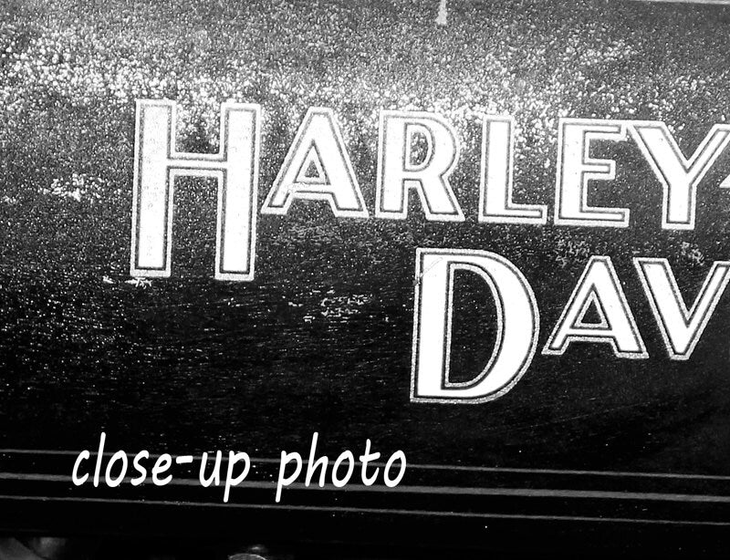 Harley Davidson art photo print, black and white picture, motorcycle gift, large paper or canvas photography wall decor, 5x7, 8x10 to 32x48"