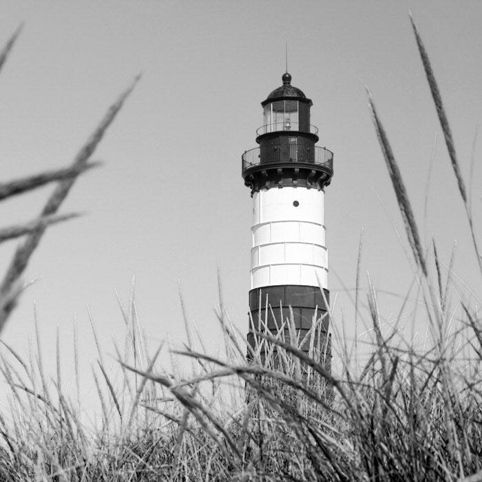 Lighthouse photography, black and white photo print, Lake Michigan wall art, paper or canvas beach house decor 8x10 11x14 16x20 24x36 32x48