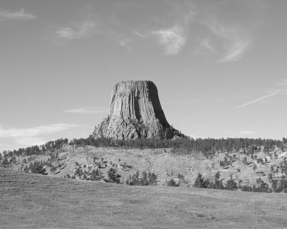 Devil's Tower photo print, Wyoming art, American West photography wall decor, large paper or canvas picture 5x7 to 32x48"